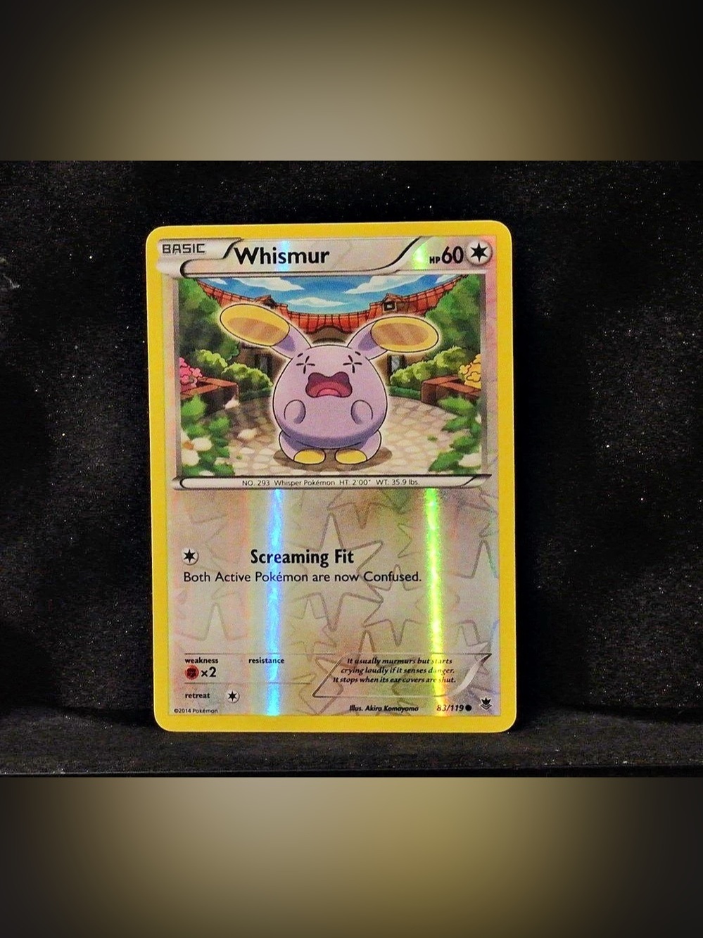 Pokémon Whismur Card Holo